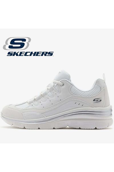 أحذية رياضية بيضاء للنساء من Fashion Fit 896295 TK OFWT Skechers