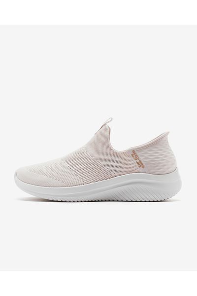 الانزلاق: حذاء رياضي Ultra Flex 3.0 مريح للنساء باللون البيج 149708   نات Skechers