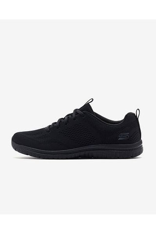 Virtue - حذاء كاجوال نسائي أسود من Ambrosia104430 بيبك Skechers