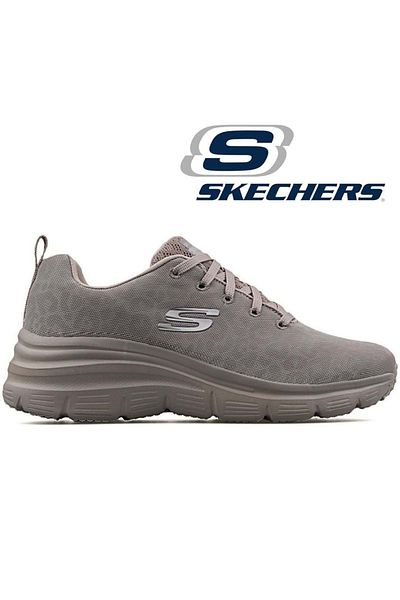 أزياء تناسب88888179 حذاء رياضي نسائي يومي باللون البيج Skechers