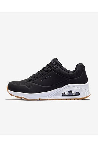 Uno - حذاء رياضي نسائي أسود 73690 Blk - تصميم قائم بالهواء Skechers