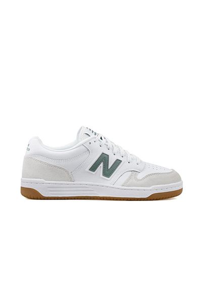 نيو بالانس 480 وايت موديل كوليكشن حذاء كاجوال للجنسين BB480LYG أبيض New Balance