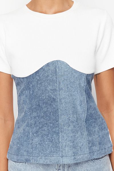 تي شيرت محبوك عادي متعدد الألوان TEDSS24TS00028