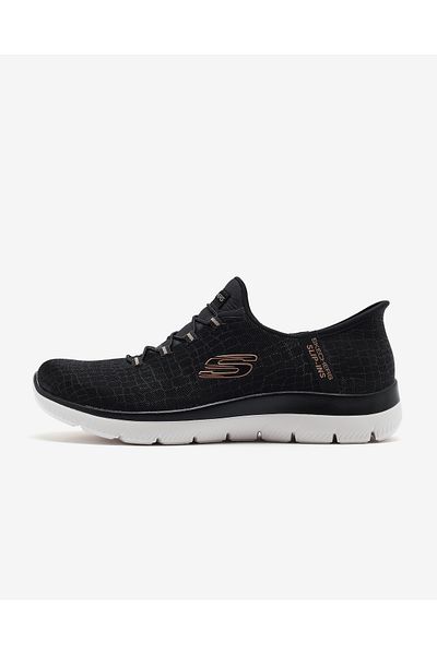 حذاء رياضي أسود نسائي - قمم ليلية أنيقة 150128 tk Skechers