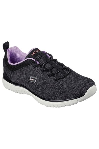 حذاء المشي باللون الأرجواني والأسود - 104410 -BKPR Skechers