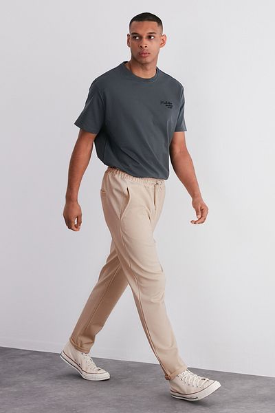 بنطال رياضي فاخر بأرجل مزدوجة - قصة عادية TMNAW24EA00023