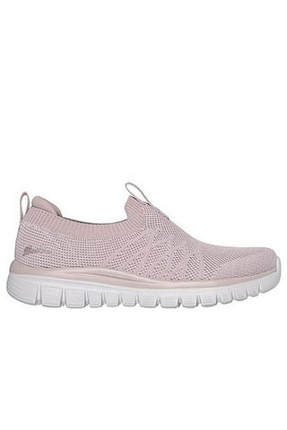 100693 - حذاء رياضي باللون الوردي موديل LIL Skechers