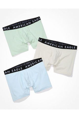 بوكسر كلاسيكي مقاس 4.5 بوصة من AEO - 3 عبوات U-3234-3872-900 American Eagle