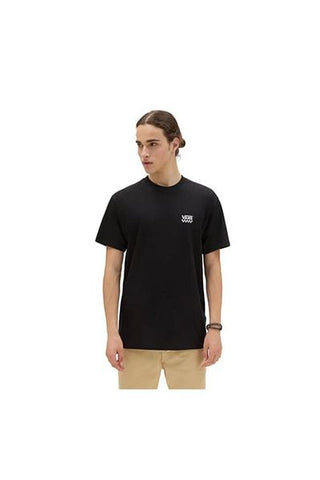 تي شيرت أسود برقبة دائرية VN0A7TLGBLK1 LEFT CHEST LOGO II VANS