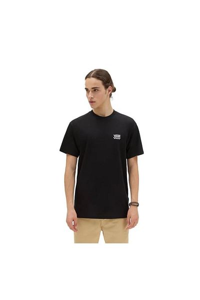 تي شيرت أسود برقبة دائرية VN0A7TLGBLK1 LEFT CHEST LOGO II VANS