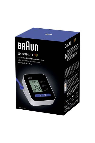 جهاز قياس نبضات القلب من براون إكزاكت فيت 1 للذراع العلوي Bua 5000 Euv1 BRAUN