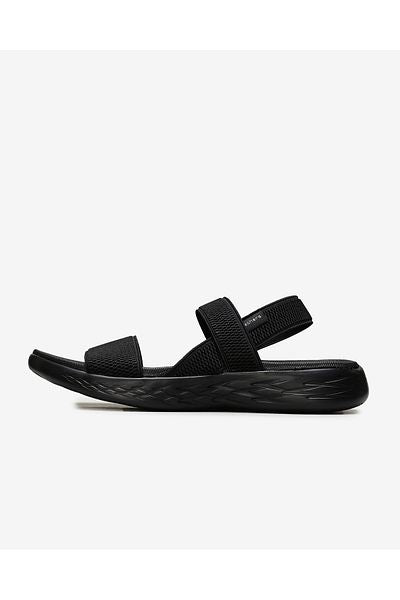 On - The - Go 600 - صندل نسائي أسود بدون أكمام 15312 Bbk Skechers