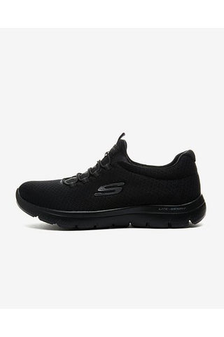 حذاء رياضي نسائي أسود من Summits 12980tk Bbk Skechers
