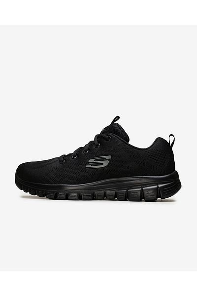 حذاء رياضي أسود للنساء من Graceful - Get Connected 12615 Bbk Skechers