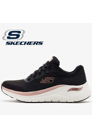 Arch Fit 2.0 - توهج المسافة 150067   حذاء رياضي للجنسين أسود-وردي Skechers