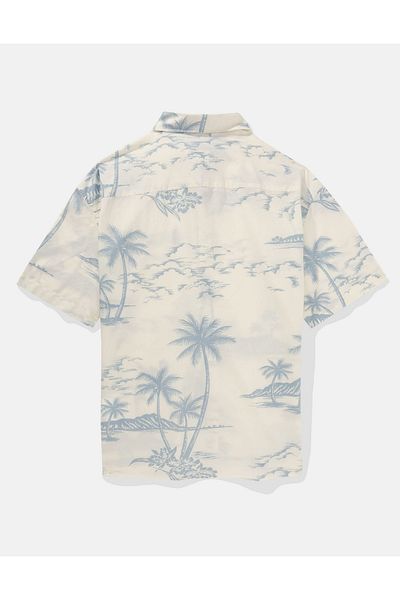 قميص رجالي أبيض U-2154-6184 American Eagle