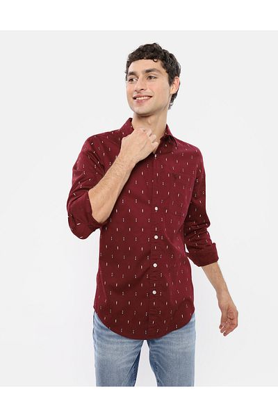 قميص AE Slim Fit Everyday Button-Up American Eagle