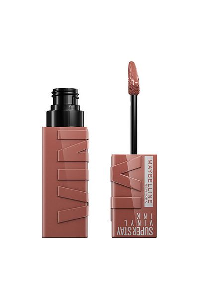 أحمر شفاه لامع مقاوم للتلف ومضاد للبقع من Super Stay Vinyl Ink Nudes Longwear، قوي L'oreal