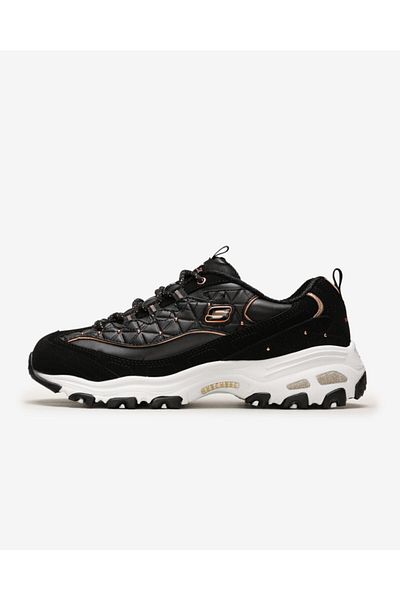 D'LITES - حذاء رياضي نسائي أسود من GLAMOR FEELS - 13087 BKRG Skechers