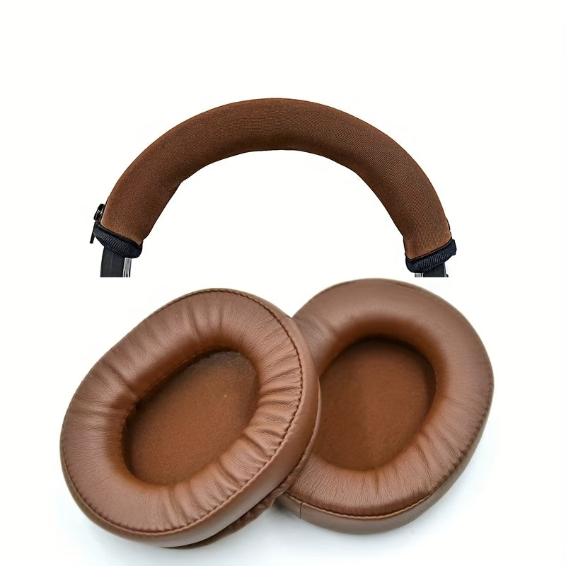 مناسب لرباط رأس الزوجة الغريبة مثلث الحديد ATH-MSR7 M50X M40 M50 غطاء سماعة الأذن الإسفنجي حافظة واقية ملحقات بديلة وسادة مسند الرأس مجموعة شعاع أفقي