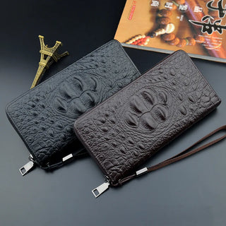 شنطة صغيرة كاجوال للنساء - 2021 New Alligator-print Wallet Men's Lo