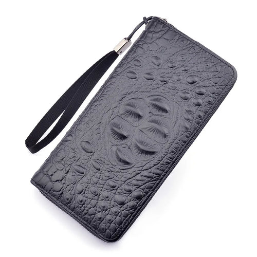 شنطة صغيرة كاجوال للنساء - 2021 New Alligator-print Wallet Men's Lo