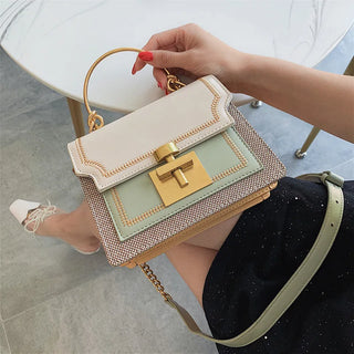 شنطة سهرة كاجوال للنساء - 2022 New Arrival Fashion Bags Brand Gold