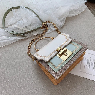 شنطة سهرة كاجوال للنساء - 2022 New Arrival Fashion Bags Brand Gold