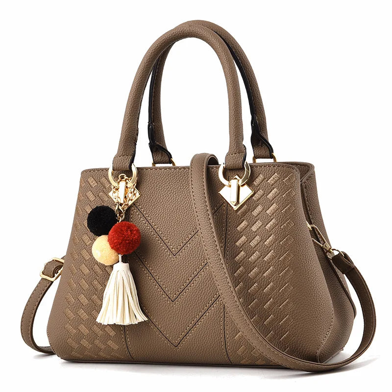 شنطة جلد كاجوال للنساء - 2023 Fashion Ladies Shoulder Bags Latest
