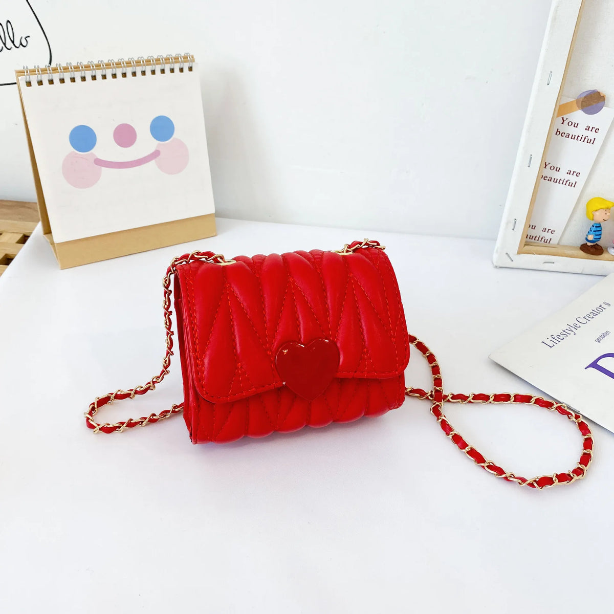 شنطة نسائية كلاسيك للنساء - 2023 Heart Kids Bags