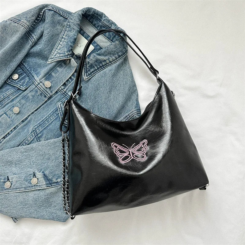 شنطة صغيرة أنيقة للنساء - 2023 Hot Pu Leather Shoulder Fur Tote La