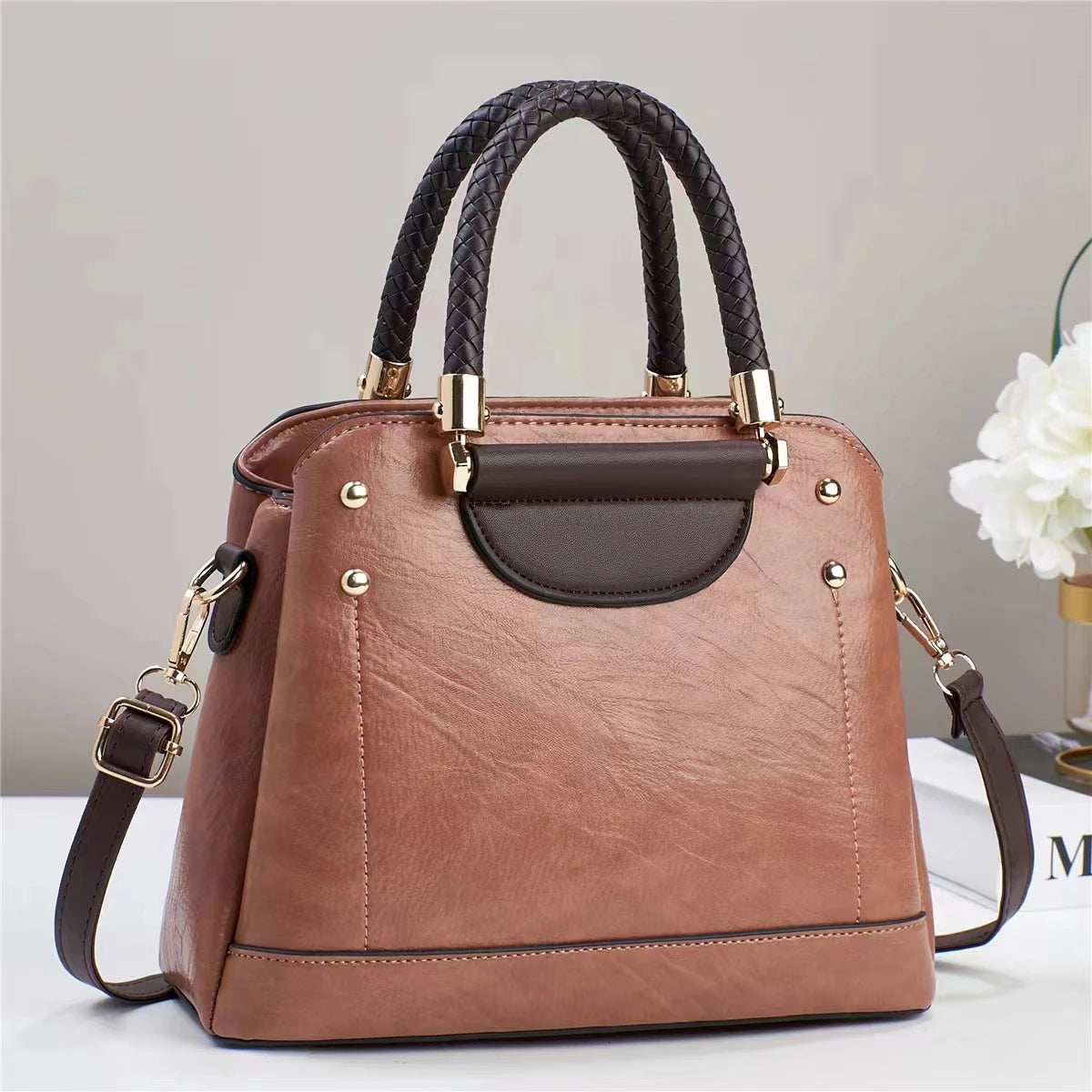 شنطة جلد عصرية للنساء - 2023 Hot Sale Pu Leather Girl Bags Ladie