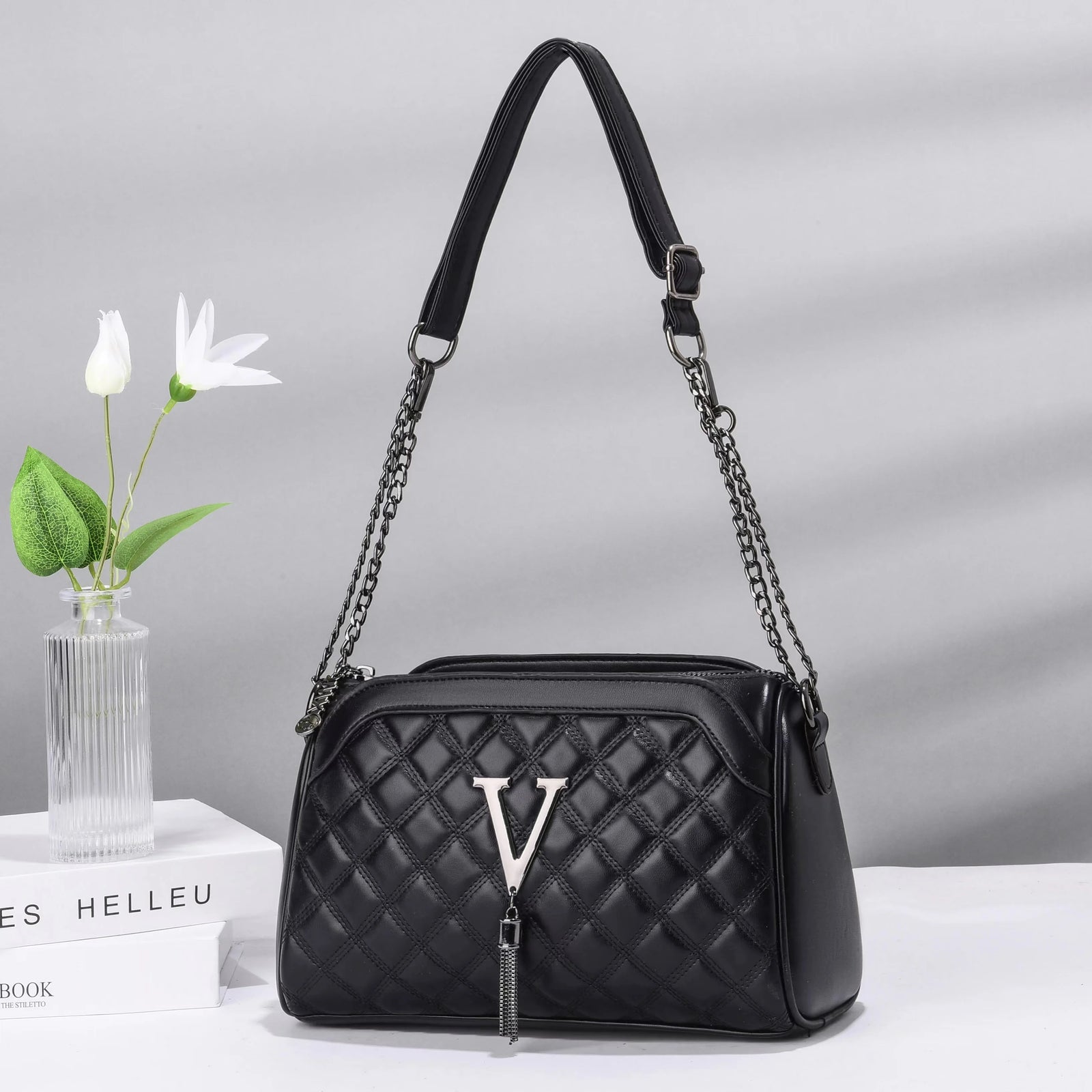 شنطة سهرة أنيقة للنساء - 2023 Hot Sale Small Square Chain Women H