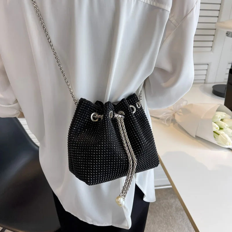 شنطة صغيرة موضة 2025 للنساء - 2023 Luxury Handbags Rhinestone Diamonds