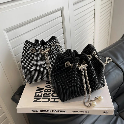 شنطة صغيرة موضة 2025 للنساء - 2023 Luxury Handbags Rhinestone Diamonds