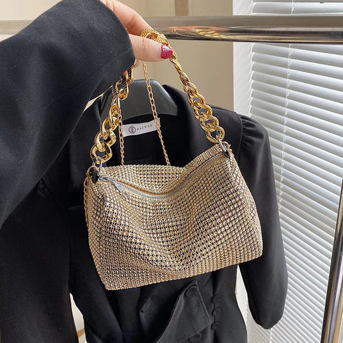 شنطة نسائية موضة 2025 للنساء - 2023 New Women's Bag Full Drill Hourglas