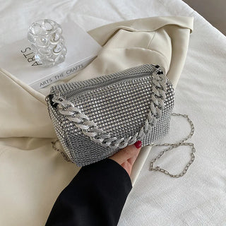 شنطة نسائية موضة 2025 للنساء - 2023 New Women's Bag Full Drill Hourglas