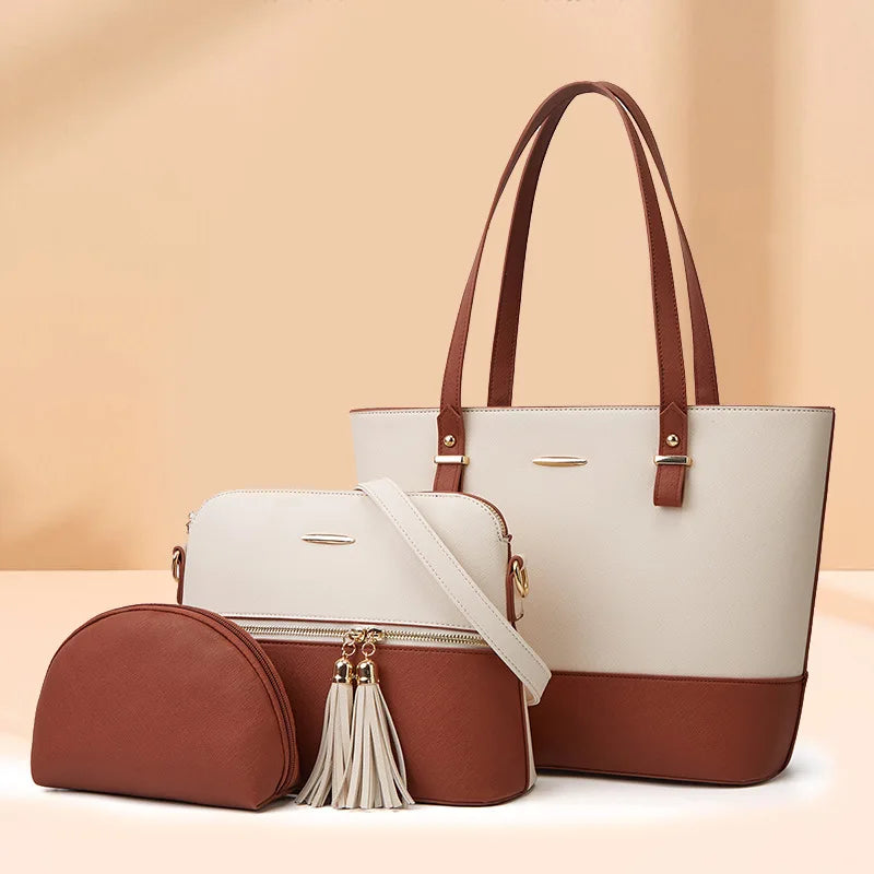 شنطة نسائية ترند للنساء - 2024 Atmospheric Set Bags Color Collisio