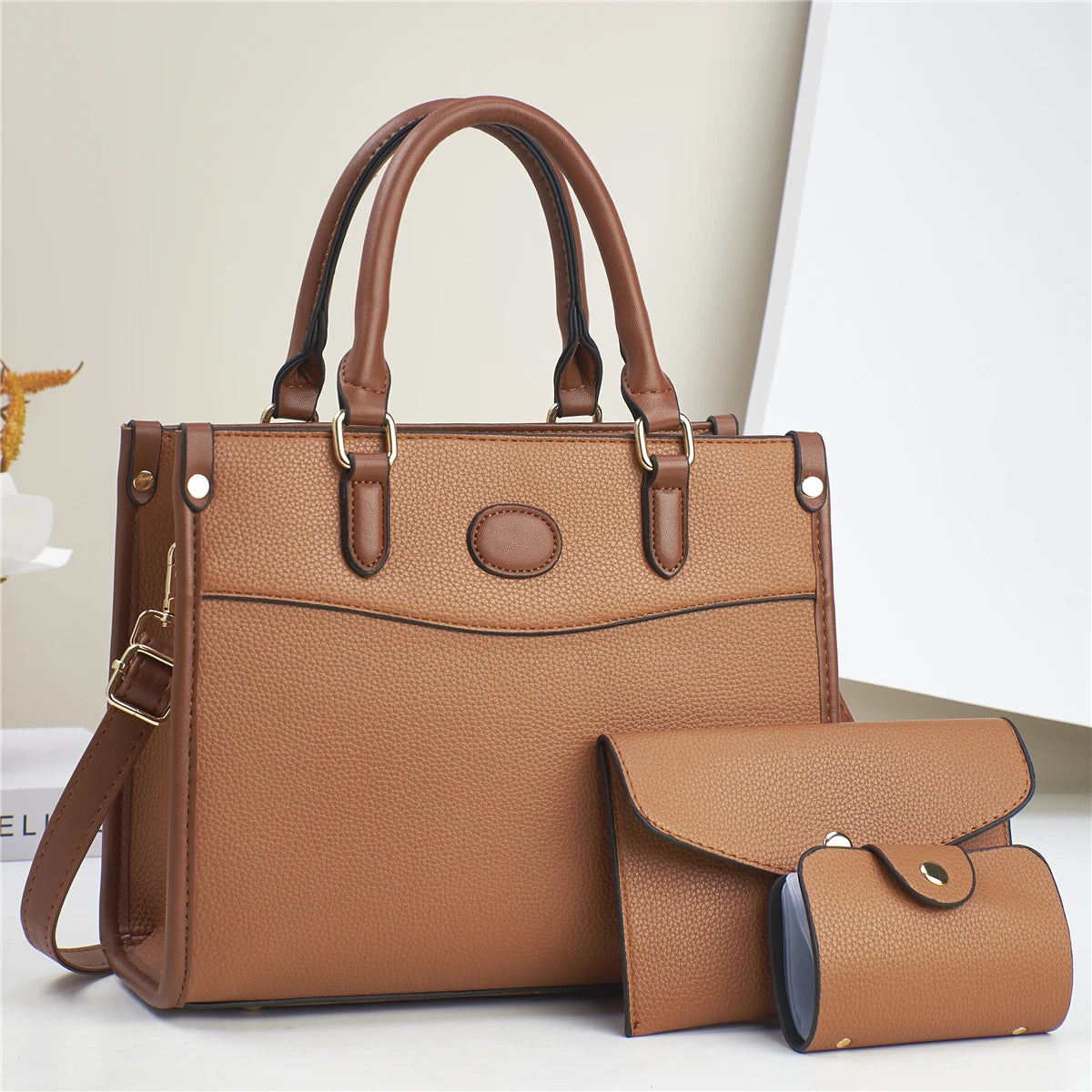 شنطة كتف عصرية للنساء - 2024 Fashion Ladies Shoulder Bags Set La
