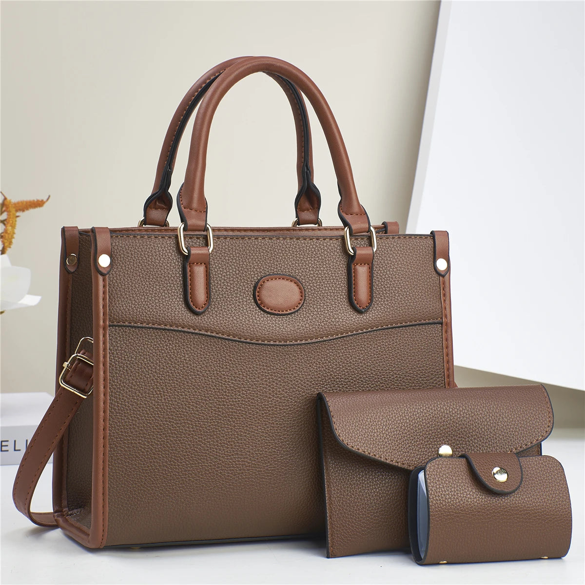 شنطة كتف عصرية للنساء - 2024 Fashion Ladies Shoulder Bags Set La