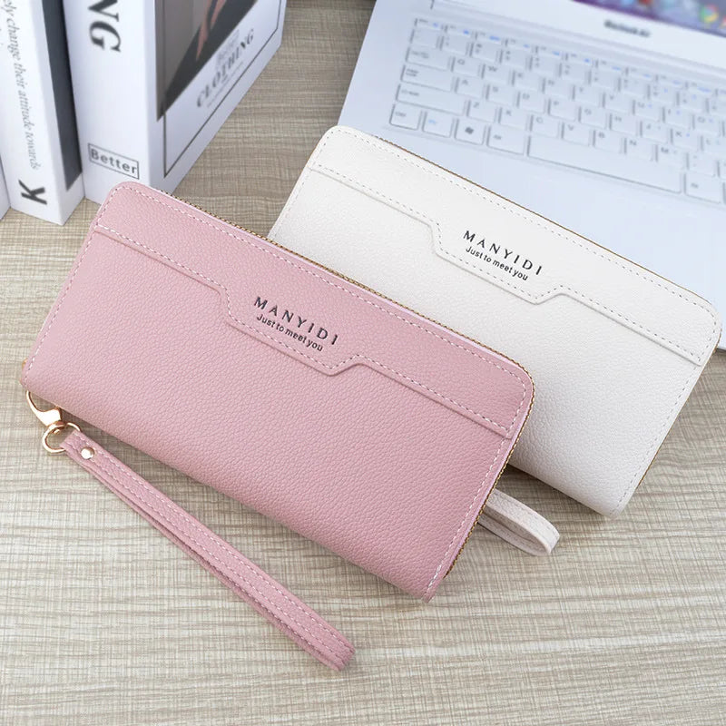 شنطة سهرة عصرية للنساء - 2024 New Design Ladies Pu Leather Wallet