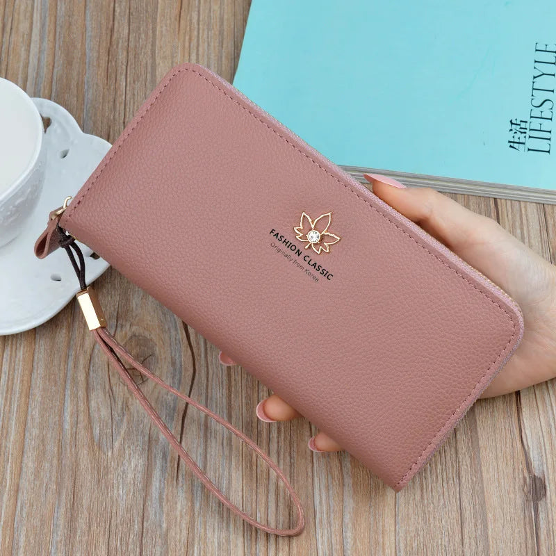 شنطة جلد كاجوال للنساء - 2024 New Design Ladies Pu Leather Wallet