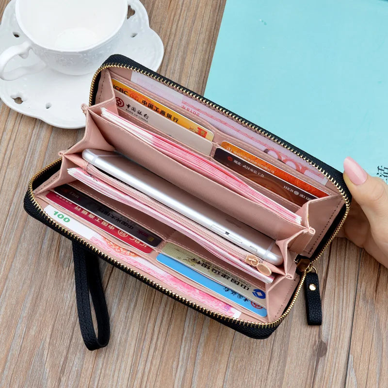 شنطة جلد كاجوال للنساء - 2024 New Design Ladies Pu Leather Wallet