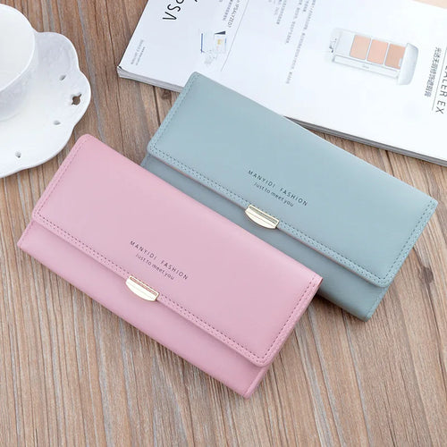 شنطة نسائية كلاسيك للنساء - 2024 New Design Ladies Pu Leather Wallet