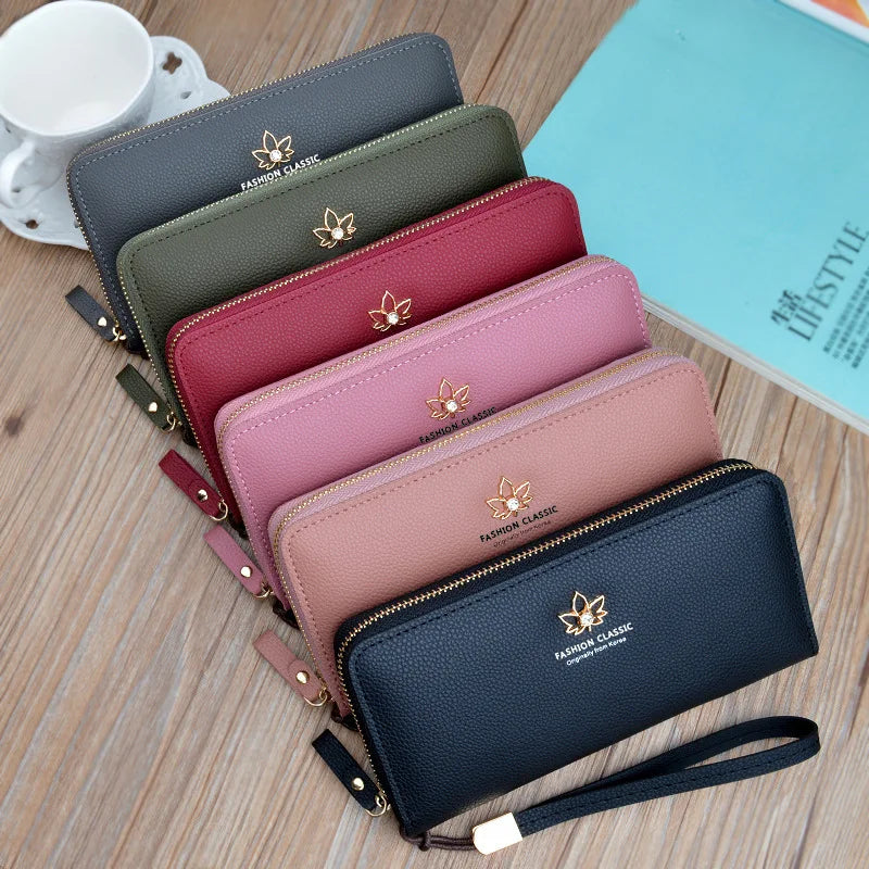شنطة جلد كاجوال للنساء - 2024 New Design Ladies Pu Leather Wallet