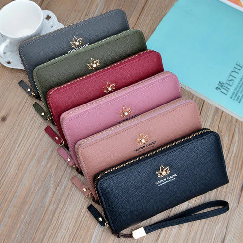 شنطة جلد كاجوال للنساء - 2024 New Design Ladies Pu Leather Wallet