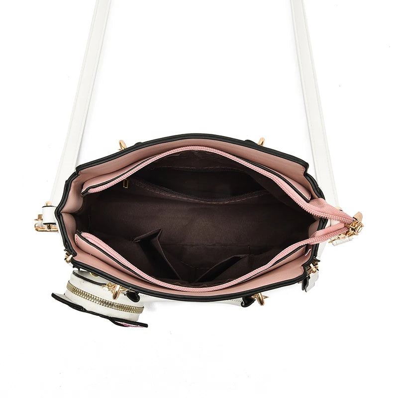 شنطة جلد كلاسيك للنساء - 2024 New Trendy Fashion Hand Bag Female