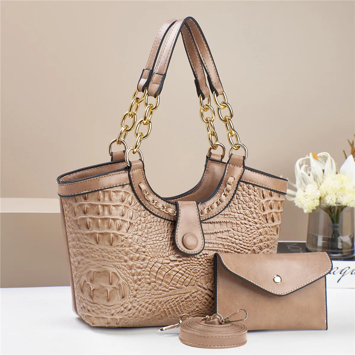 شنطة جلد عصرية للنساء - 2024 Newest Women's Bags with Purse Ladi