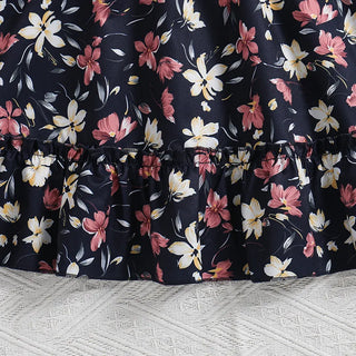 2024 ربيع صيف odm بنات' clothing طقم جديد lace كم coat with printed overskirt direct from europe america