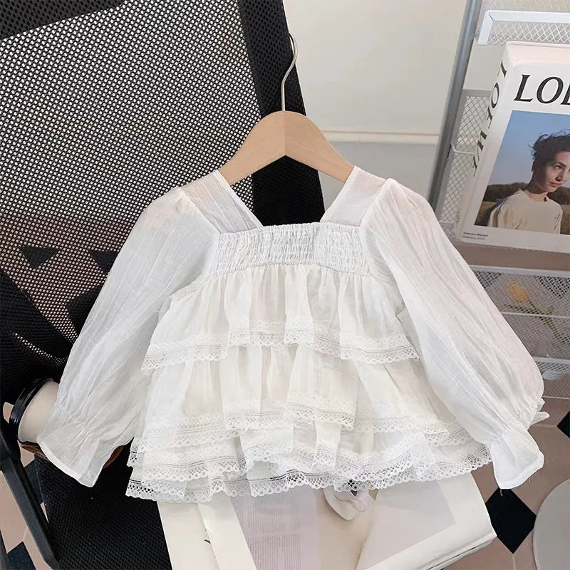 موضة 2025 خريف جديد cute lace jacket and jeans طقم قطعتين كاجوال foreign ستايل children's clothing for babies plus size